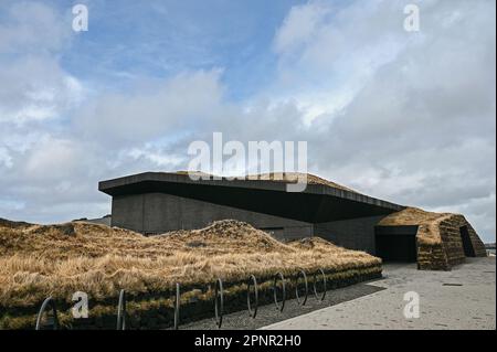 Geothermal spa Sky Lagoon in the southwest of Iceland. Stock Photo