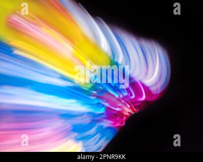 Designed easy to add as photos overlay. Sunflares abstract colourful backdrop or lens flare optical rays. Stock Photo