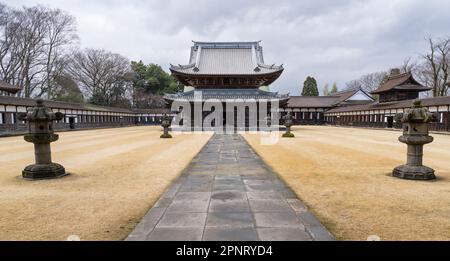 Butsuden Hall at Zuiryuji, a Zen Buddhist temple in Takaoka, Japan. Stock Photo