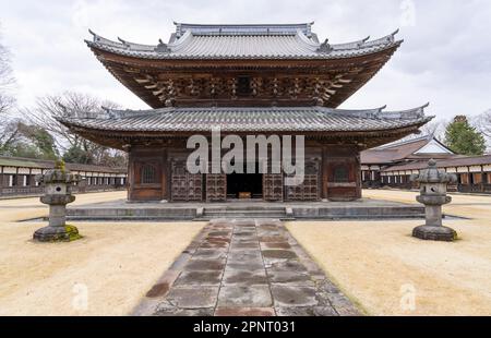 Butsuden Hall at Zuiryuji, a Zen Buddhist temple in Takaoka, Japan. Stock Photo