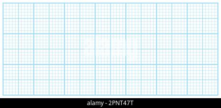 Drawing empty office blue millimeter paper background. Square grid, raster for notes graph documents business and education. School, lines square grap Stock Photo