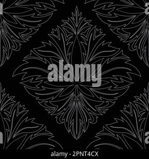 Marijuana arabesque motifs tile repeat pattern. Vector illustration seamless pattern background Stock Vector