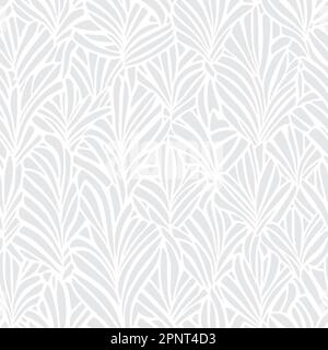 Abstract palm leaf repeat pattern. Vector illustration seamless pattern background Stock Vector