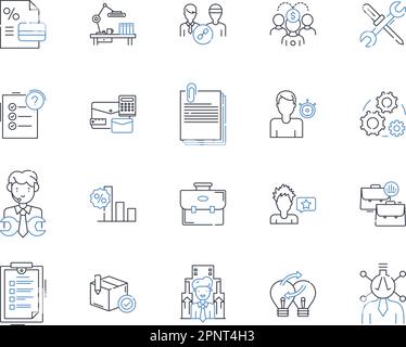 Consumer insight line icons collection. Perception, Behavior ...