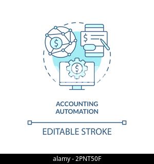 Automation turquoise concept icon Stock Vector