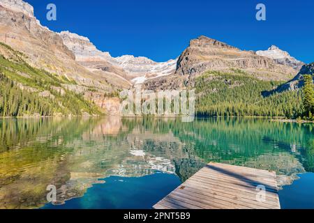 Lake O'Hara in Yoho National Park, Canadian Rockies, British Columbia, Canada Stock Photo