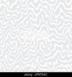 Retro wavy swirl repeat pattern. Vector illustration seamless pattern background Stock Vector