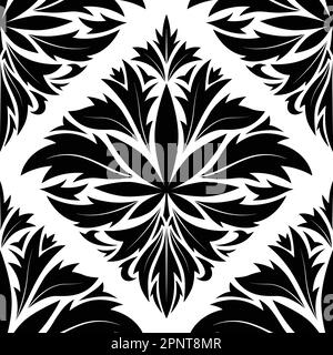 Marijuana arabesque motifs tile repeat pattern. Vector illustration seamless pattern background Stock Vector