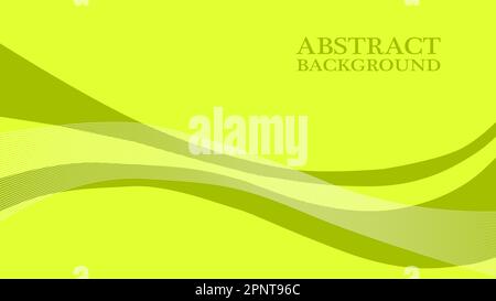 Abstract background illustration with yellow waves. vector illustration Stock Vector