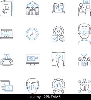 Compromise Discussion line icons collection. Negotiation, Agreement ...