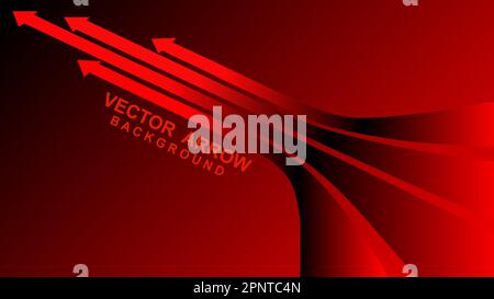 business arrow target direction concept towards success. Financial growth vector Stock Vector
