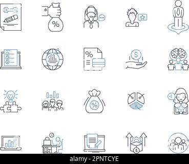 History line icons, signs, vector set, outline illustration concept ...