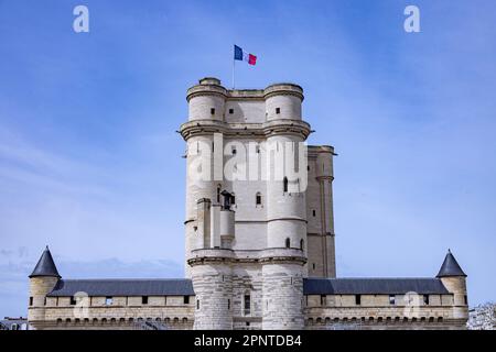 The Keep (donjon), Château de Vincennes , Paris, France Stock Photo