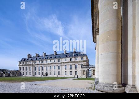 The Kings residence, the Batiment du Roi, finished in 1658, Château de Vincennes , Paris, France Stock Photo