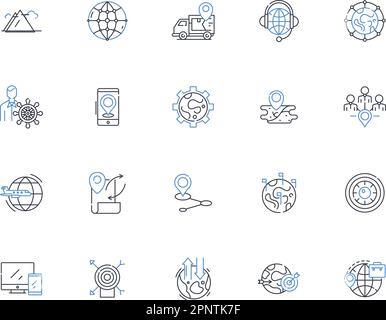 Geostationary Satellite linear icon Stock Vector Image & Art - Alamy