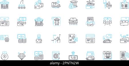 Social nerking linear icons set. Connections, Community, Engagement, Relationships, Nerking, Interactions, Collaboration line vector and concept signs Stock Vector