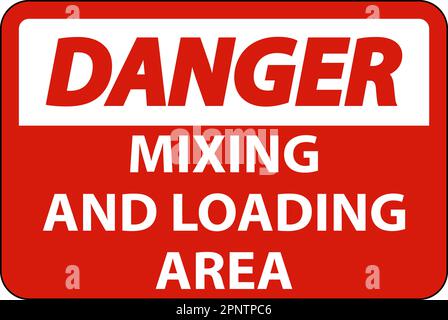 Danger Fire Will Cause Toxic Fumes Sign On White Background Stock Vector