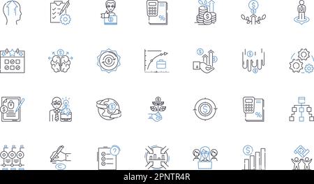 Educational reform line icons collection. Progress, Change, Innovation, Revamp, Development, Forward, Improvement vector and linear illustration Stock Vector