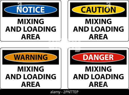 Danger Fire Will Cause Toxic Fumes Sign On White Background Stock Vector