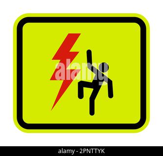 High Voltage Black Icon,High Voltage Overhead Isolated On White Background Stock Vector