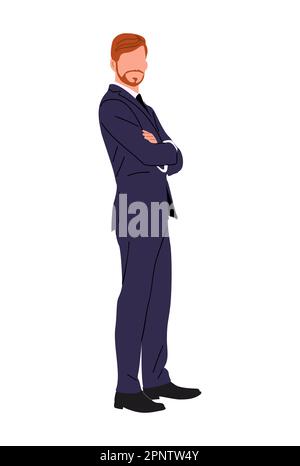 Premium Vector  Vector illustration businessman in black suit and necktie