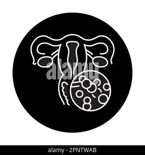 Candida fungi albicans color line icon. Human diseases. Pictogram for web page, mobile app, promo. Stock Vector