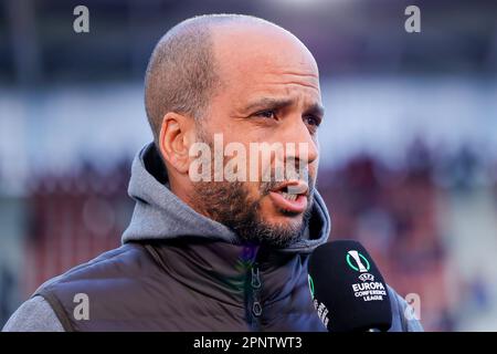 20-04-2023: Sport: AZ v Anderlecht  ALKMAAR, NETHERLANDS - APRIL 20: head coach Pascal Jansen (AZ Alkmaar) during the match Quarter Final - Second Leg Stock Photo