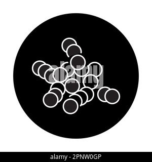 Streptococcus bacteria color line icon. Human diseases Stock Vector ...