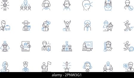 Exportation line icons collection. Customs, Documentation, Tariffs ...