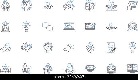Key line icons collection. Lock, Chain, Security, Access, Car, House, Keyboard vector and linear illustration. Piano,Music,Solitude outline signs set Stock Vector