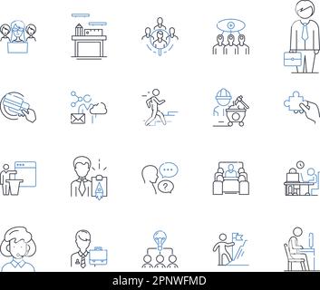 Information technology line icons collection. Cybersecurity, Programming, Cloud, Automation, Analytics, Blockchain, Coding vector and linear Stock Vector