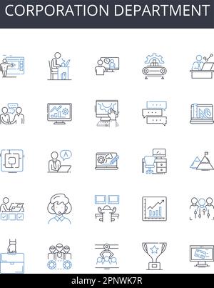 Operations branch line icons collection. Efficiency, Procedures ...
