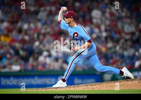 Philadelphia Phillies' Connor Brogdon plays during a baseball game,  Saturday, April 22, 2023, in Philadelphia. (AP Photo/Matt Slocum Stock  Photo - Alamy