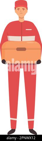 Racing team food box icon cartoon vector. Racer car. Auto engineer Stock Vector