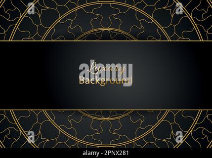 Luxury ornamental mandala design background in gold color vector. Vector islamic background Stock Vector