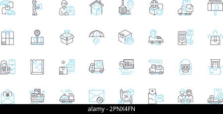 Digital optimization linear icons set. Analytics, Conversion, Engagement, Traffic, Testing, Ranking, SEO line vector and concept signs. Performance Stock Vector