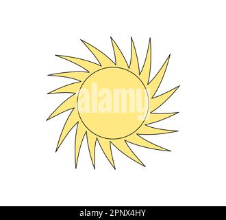 Premium Vector  Summer vibes text with sun sticker groovy