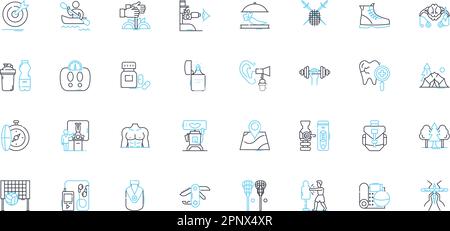 Balanced living linear icons set. Harmony, Equilibrium, Wellness ...