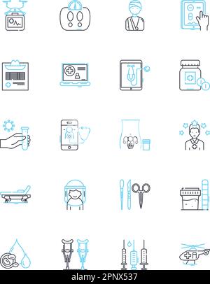 FoodTech linear icons set. Innovation, Sustainability, Automation, Traceability, Agtech, Biotech, Farm-to-table line vector and concept signs Stock Vector