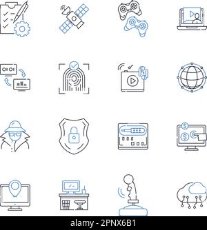 moba video game line icon vector illustration Stock Vector Image & Art ...