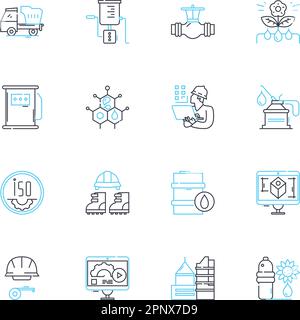 mass production concept line icons set. contains icons usable for web ...
