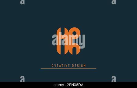 Alphabet letters Modern Creative logo MR , RM Stock Vector