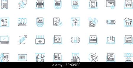 Customer sustainability linear icons set. Recycling, Green, Environment, Conservation, Energy, Organic, Renewable line vector and concept signs. Eco Stock Vector