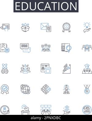 Personal autonomy line icons collection. Independence, Freedom, Self ...