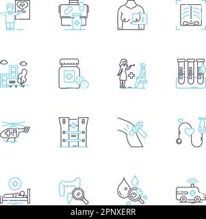 Fitness Tech linear icons set. Wearables, Trackers, Smartwatches, Activity, Health, Fitness, Apps line vector and concept signs. Data,Metrics,Goals Stock Vector