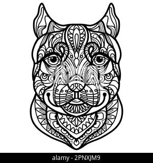 pitbull coloring sheets