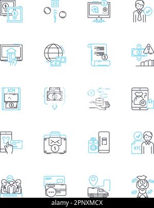 Courage and bravery linear icons set. Valor, Grit, Fearlessness, Heroism, Fortitude, Boldness, Determination line vector and concept signs. Resilience Stock Vector