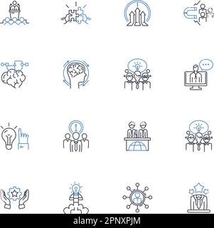 Environmental initiative line icons collection. Conservation, Recycling ...