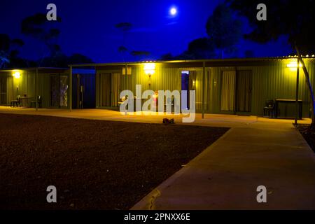 Mining Camp Accommodation in the Outback Stock Photo