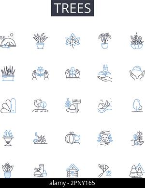 Cluster clump line icons collection. Bunch, Conglomeration, Knot ...